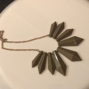 Gold and Khaki necklace by H&M